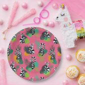 トロピカルレムルス – ピンク ペーパープレート (パーティー)