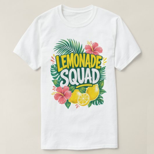 トロピカルレモネードスカッドサマー Tシャツ (デザイン正面)