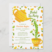 トロピカルレモンとライムブライダルティーパーティー 招待状 (正面)