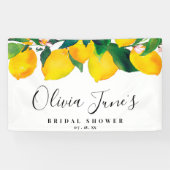 トロピカルレモンブライダルシャワーバナー 横断幕 (横)