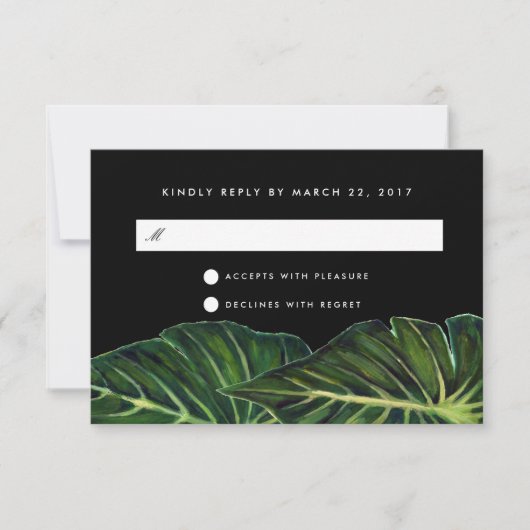 トロピカルロマンス 出欠カード (正面)