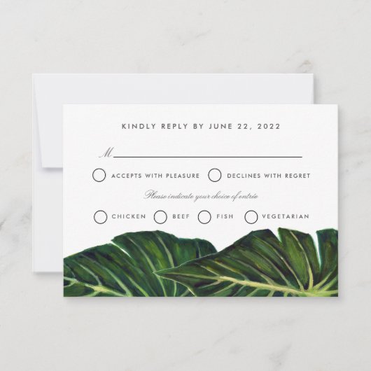 トロピカルロマンスII 出欠カード (正面)