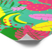 トロピカルワイルドジャングルパラダイストゥーカンウォーター色 ポスター (角)