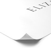 トロピカルワイルドパーム葉の結婚歓迎サイン ポスター (角)