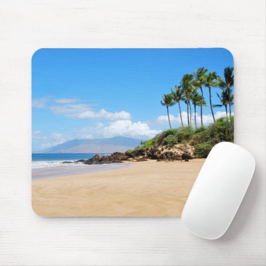トロピカルワイレアビーチ、マウイハワイ マウスパッド (マウス)