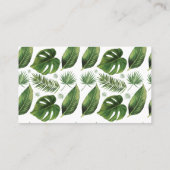 トロピカルワインラッフルチケットブライダルシャワーカード プレイスカード (裏面)