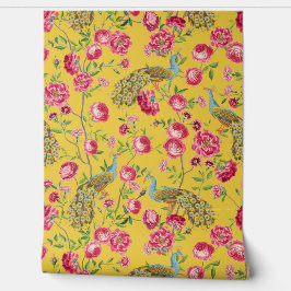 トロピカルヴィンテージピーコックガーデンロコチノイスリー 壁紙