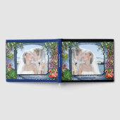 トロピカルヴィンテージブルーマーブルパレス ゲストブック (全面)