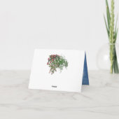 トロピカルヴィンテージブルーマーブルパレス サンキューカード (裏面)