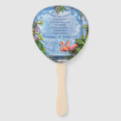 トロピカルヴィンテージブルーマーブルパレス ハンドファン (裏面)