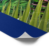 トロピカルヴィンテージブルーマーブルパレス ポスター (角)