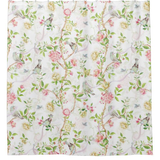 トロピカルヴィンテージロコガーデンチノイスリー シャワーカーテン (正面)