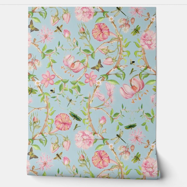 トロピカルヴィンテージ蝶ガーデンチノワセリー 壁紙 (ほどく)