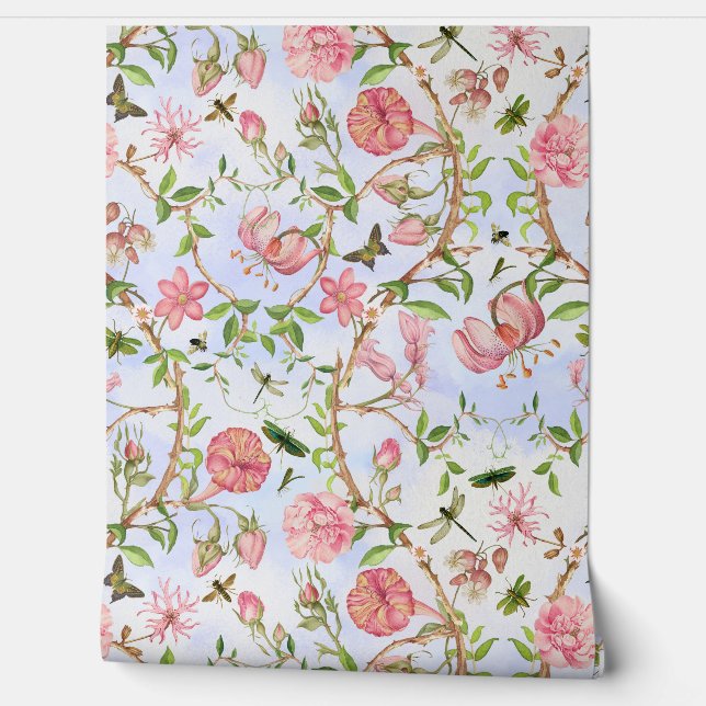 トロピカルヴィンテージ蝶ガーデンチノワセリー 壁紙 (ほどく)