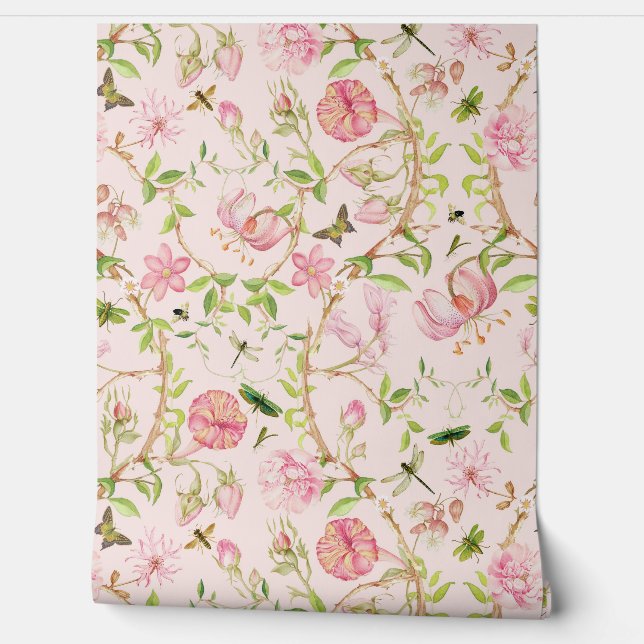 トロピカルヴィンテージ蝶ガーデンチノワセリー 壁紙 (ほどく)