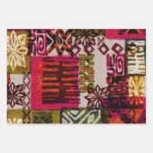 トロピカルヴィンテージ60年代のハワイアンバーククロス包装 ラッピングペーパーシート (正面3)