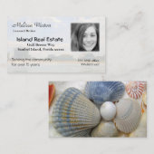 トロピカル不動産仲介業者の名刺写真テンプレート 名刺 (正面/裏面)