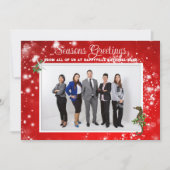 トロピカル企業のクリスマスビジネス写真 シーズンカード (正面)