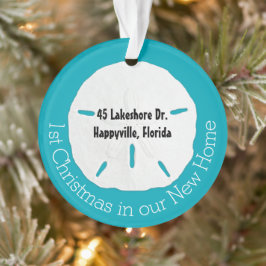 トロピカル初めてのクリスマスニューホームサンドドル オーナメント