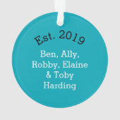 トロピカル初めてのクリスマスニューホームサンドドル オーナメント (裏面)