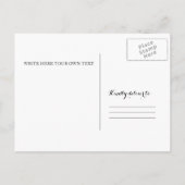 トロピカル婚約パーティ招待はがき インビテーションポストカード (裏面)