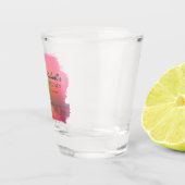 トロピカル島花婿介添人またはグロムスマンピンクID581 ショットグラス (右)