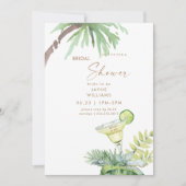 トロピカル応援マルガリータブライダルシャワー 招待状 (正面)