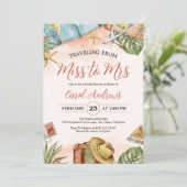 トロピカル恋しく思旅行からミセス・ブライダルシャワー 招待状 (スタンド正面)