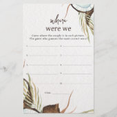 トロピカル我々はブライダルシャワーゲーム (正面)