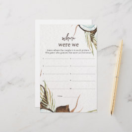 トロピカル我々はブライダルシャワーゲーム