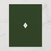 トロピカル披露宴カード – ボタニカルデザイン エンクロージャーカード (裏面)