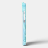 トロピカル抽象芸術アクリルポアブルー Case-Mate iPhoneケース (裏面 / 左)