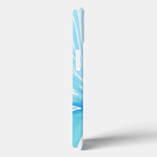 トロピカル抽象芸術アクリルポアブルー Case-Mate iPhoneケース (裏面 / 右)