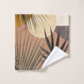 トロピカル抽象芸術パームオアシス#1 #tropical #decor  バスタオルセット (ウォッシュタオル)