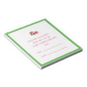 トロピカル推測キスカードの数 ノートパッド (アングル)