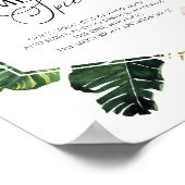 トロピカル推測ザスパイスブライダルシャワーゲームサイン ポスター (角)