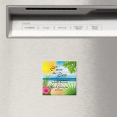 トロピカル日付の保存 マグネット (インサイチュ (食洗機))