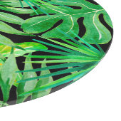 トロピカル水の色葉の：シームレスなエレガンス。 カッティングボード (角)