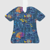 トロピカル水中ガーデンスーリアルアロハシャツ オーナメント (正面)