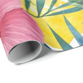 トロピカル水彩の爆発ギフトラップ ラッピングペーパー (ロールコーナー)