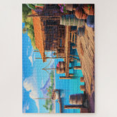 🌅トロピカル波止場脱出 ジグソーパズル (縦)