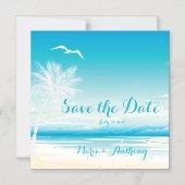 トロピカル海の夢が日を守る マグネット招待状 (正面)