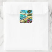 トロピカル海アロハバケーション スクエアシール (バッグ)