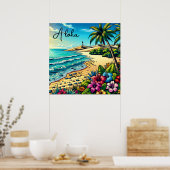 トロピカル海アロハバケーション ポスター (キッチン)