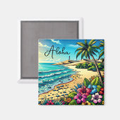 トロピカル海アロハバケーション マグネット (正面/裏面)