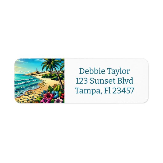 トロピカル海アロハバケーション ラベル (正面)