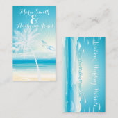 トロピカル海ドリームウェブサイ結婚トズカード エンクロージャーカード (正面/裏面)