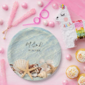 トロピカル海ビーチシーシェルマーブル結婚ズ ペーパープレート (パーティー)