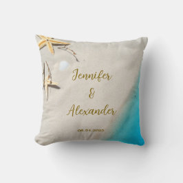 トロピカル海ビーチ新婦結婚の クッション