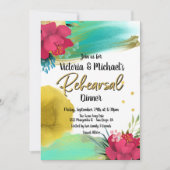 トロピカル海ブリーズリハーサルディナー招待状 招待状 (正面)